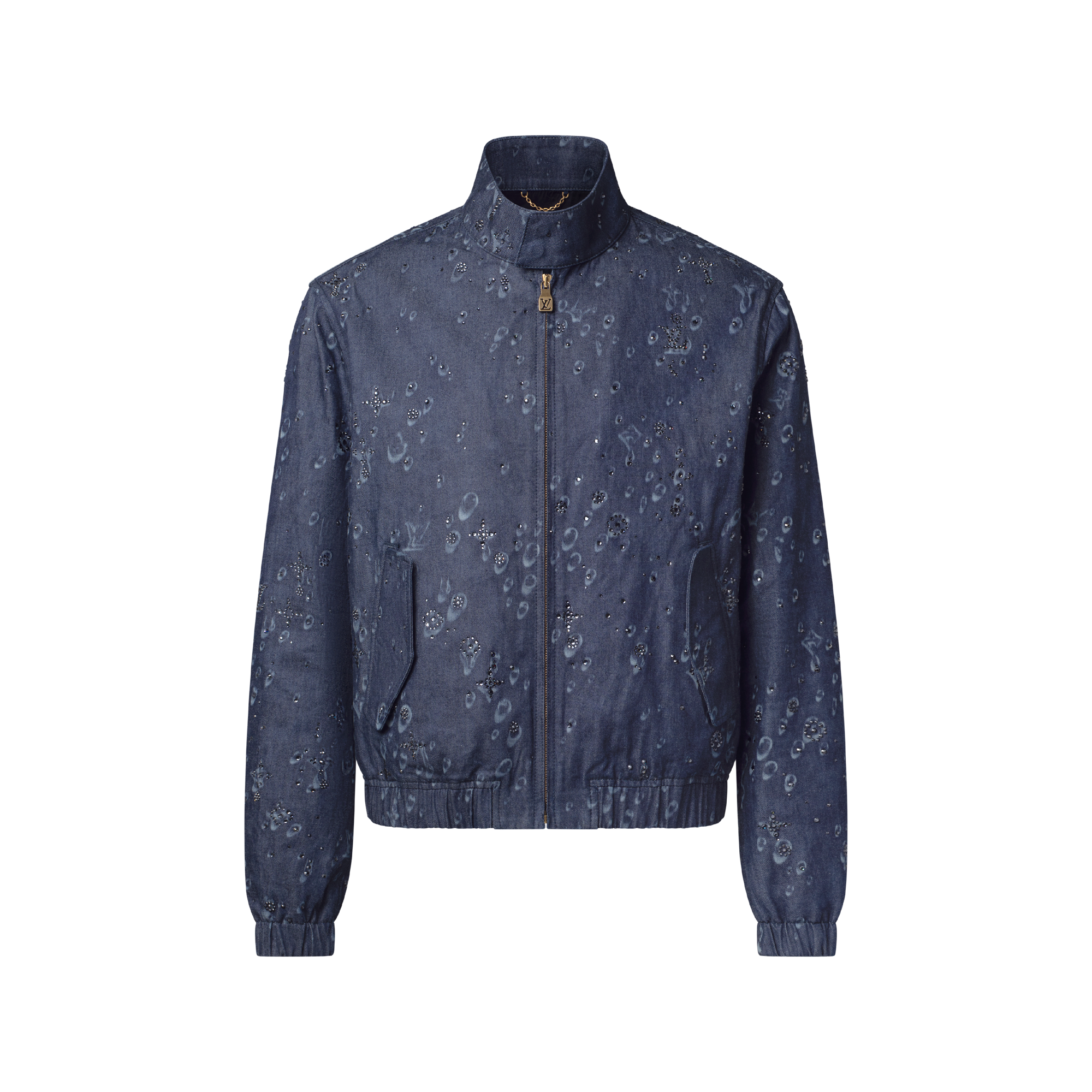 Embellished Denim Harrington Jacket - Men - Ready-to-Wear | LOUIS